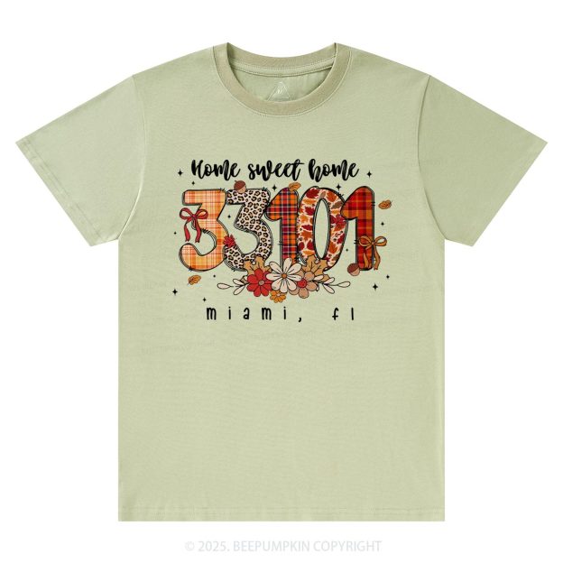 Personalized Fall Zip Code Doodle T-Shirts Beepumpkin