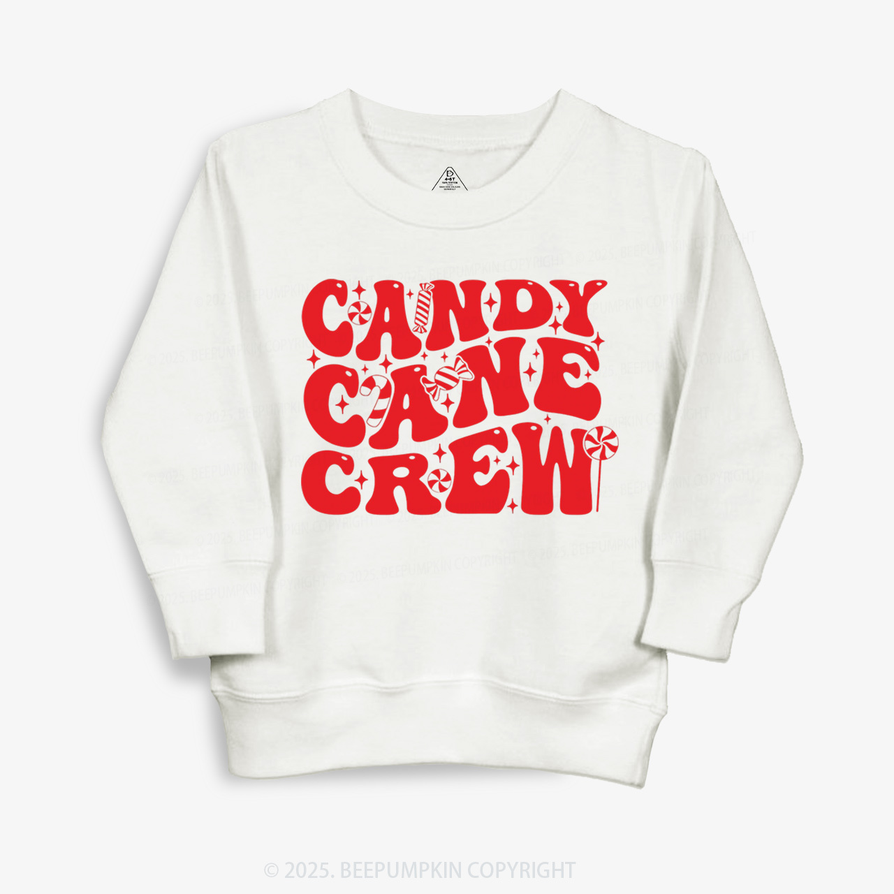 Candy Cane Crew Valentine Kid's Sweatshirt