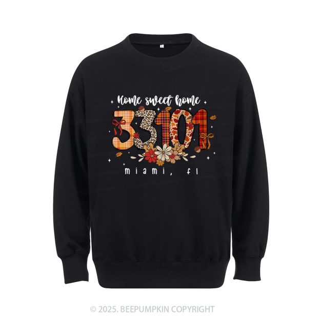 Personalized Fall Zip Code Doodle Sweatshirt Beepumpkin