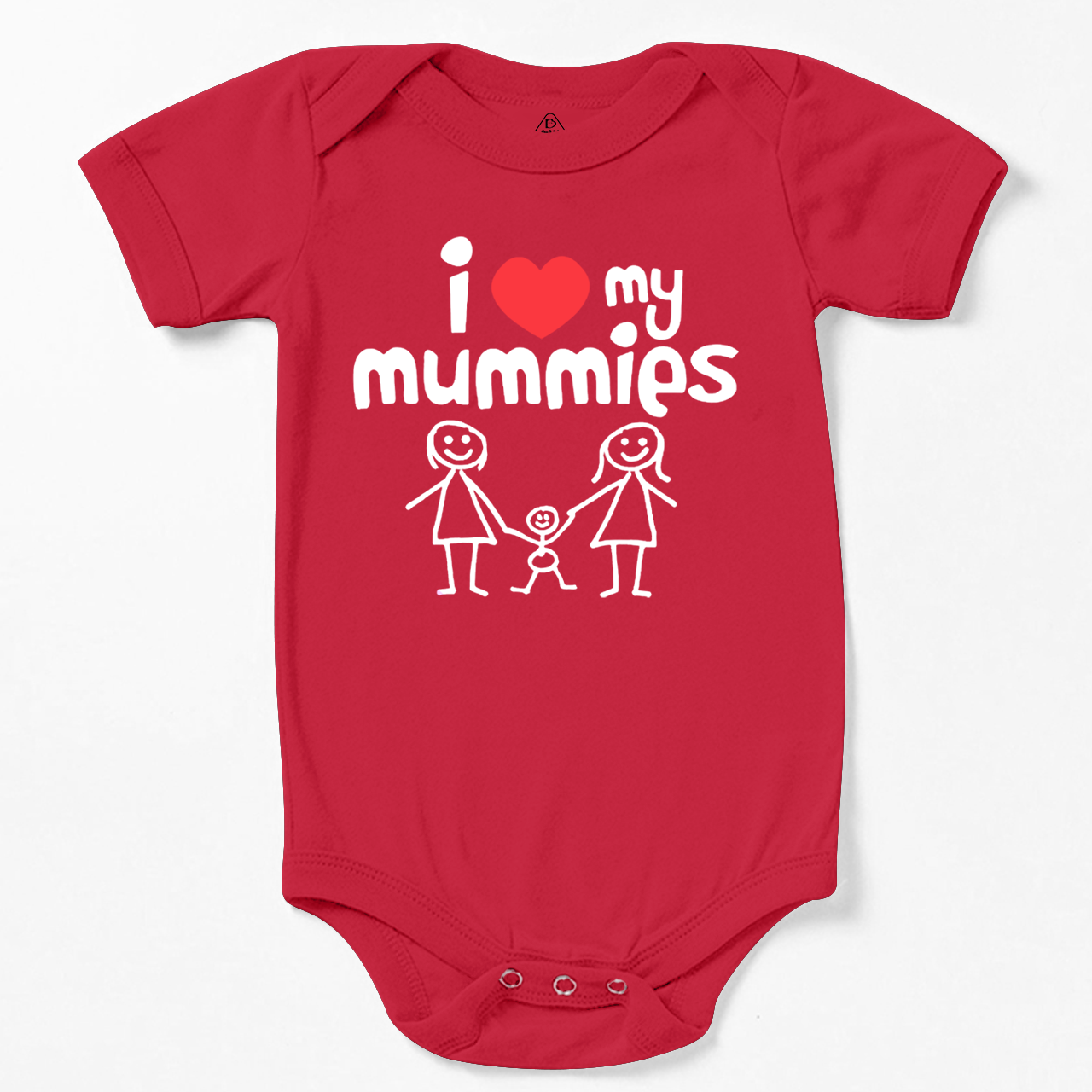 I Heart My Mummies LGBTQ Bodysuit Beepumpkin
