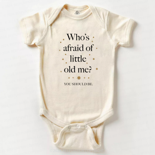 Image of Who’s Afraid of Little Old Me? Bodysuit For Baby Beepumpkin