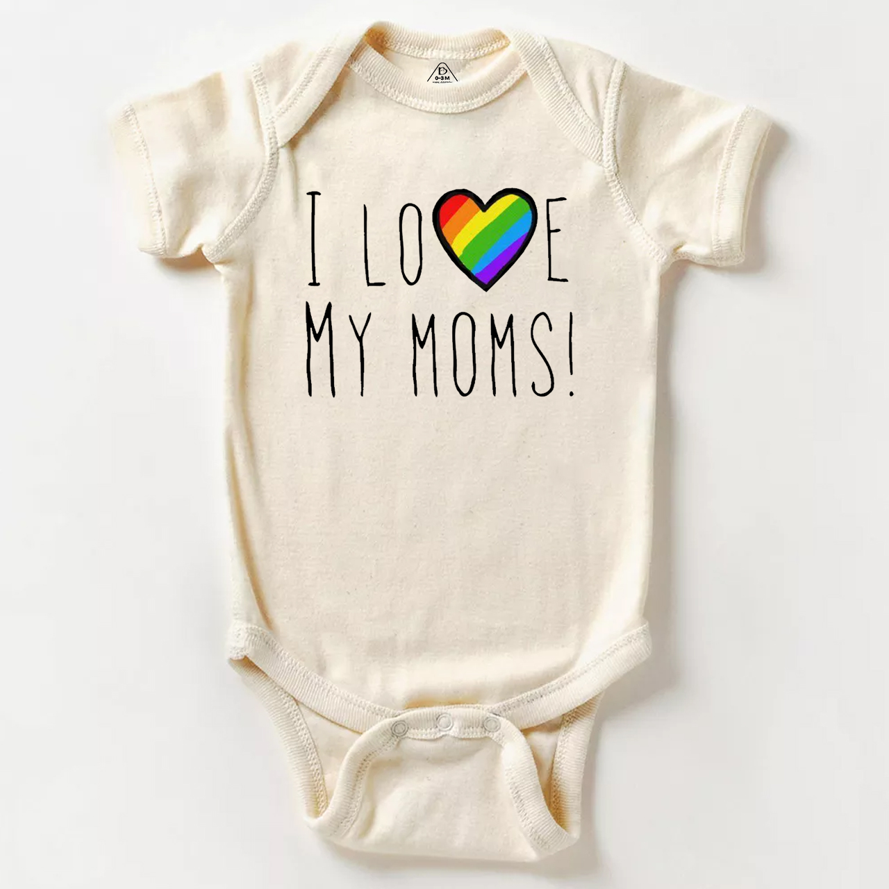 I Love My Moms! LGBTQ Bodysuit Beepumpkin