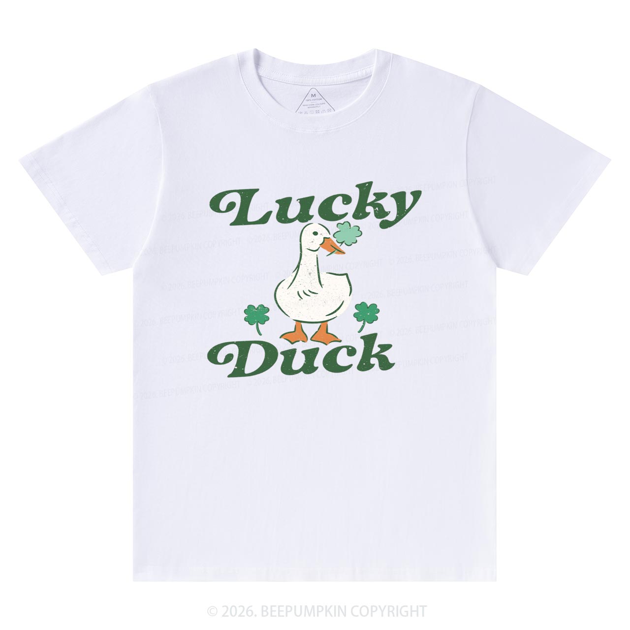 Lucky Duck St Patrick's Day T-Shirts Beepumpkin