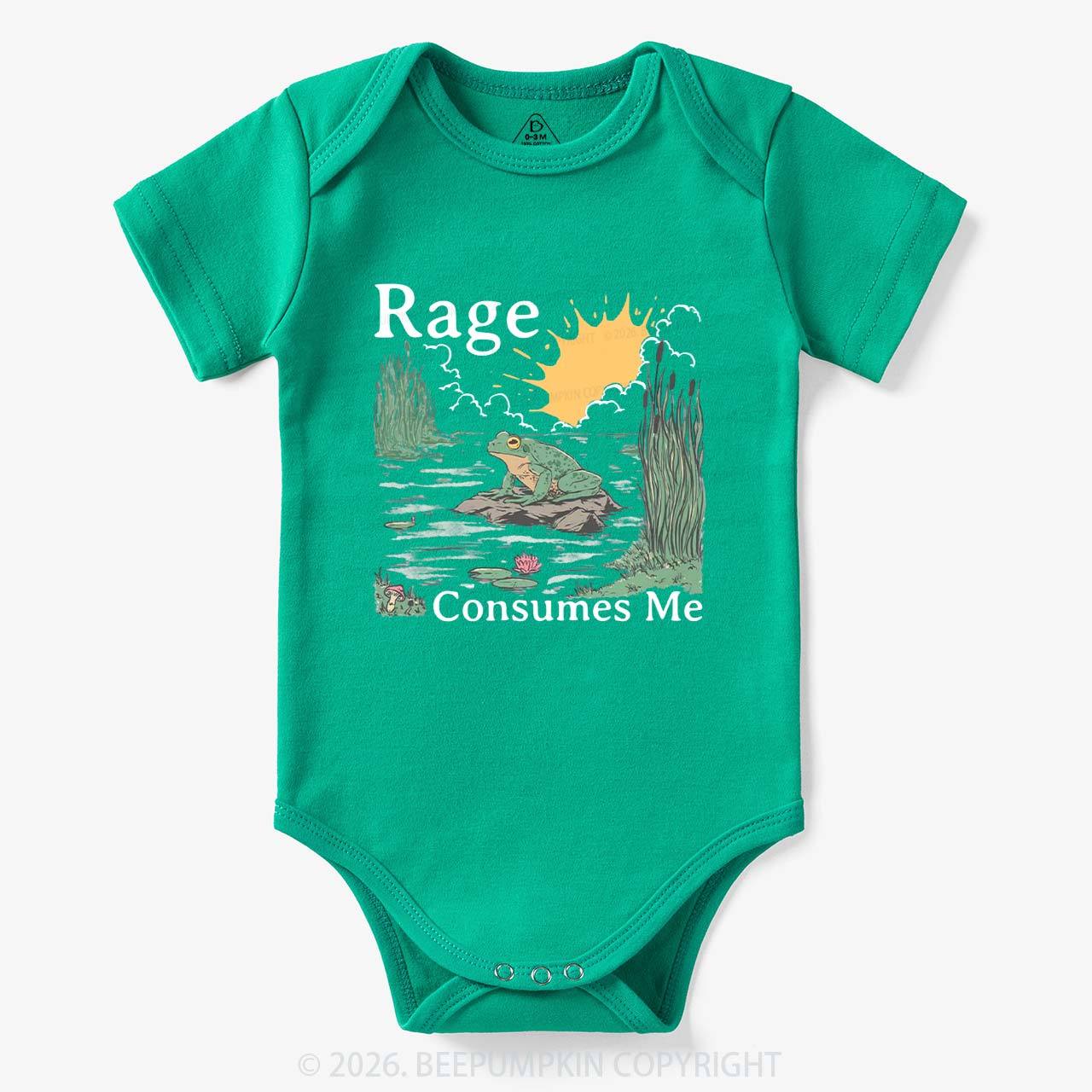 Rage Consumes Me Frog Bodysuit