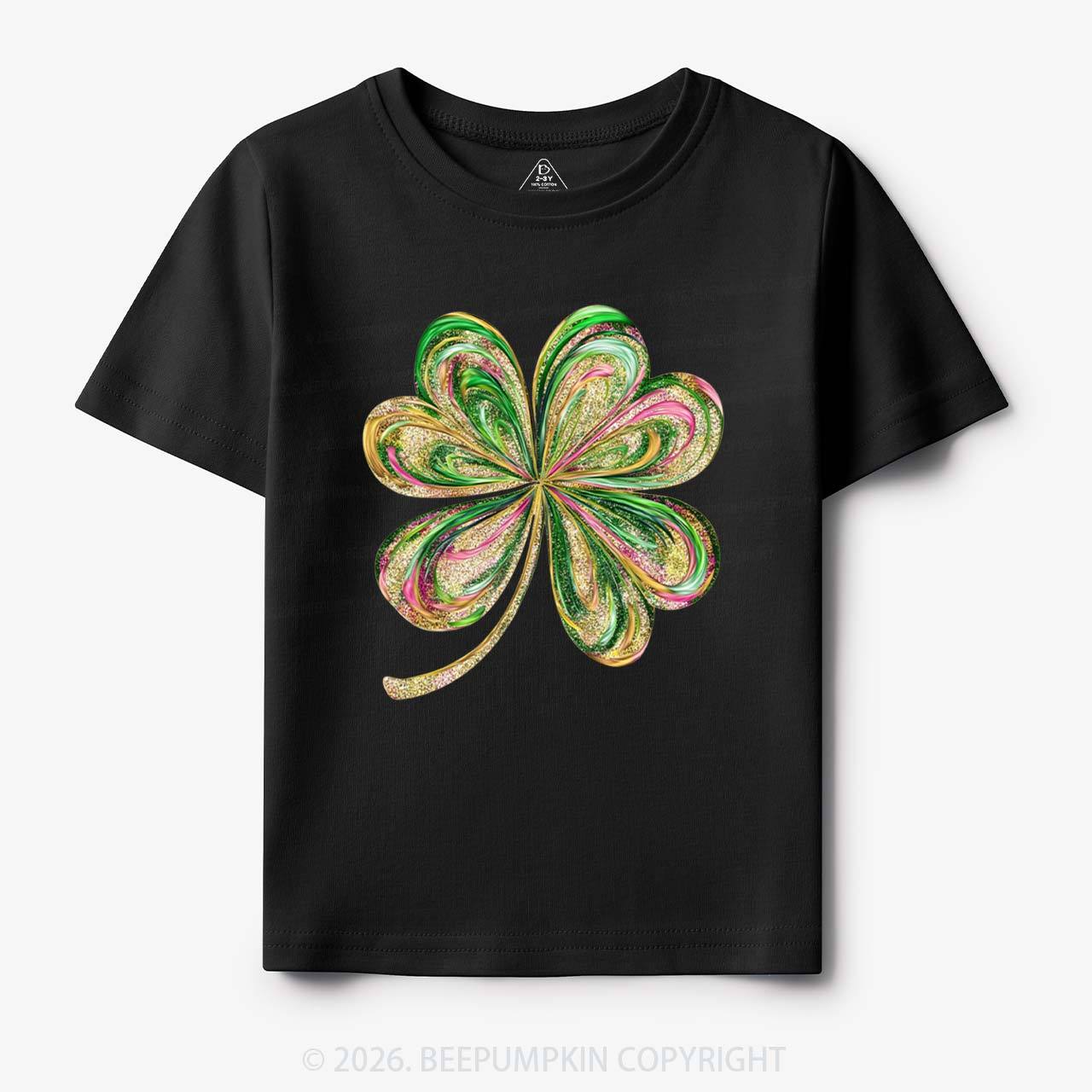 Retro Lucky Shamrock St Patrick's Day Toddler&Kid's Tees Beepumpkin