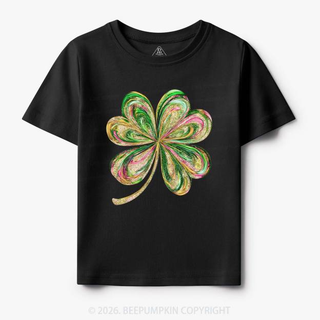 Retro Lucky Shamrock St Patrick's Day Toddler&Kid's Tees Beepumpkin