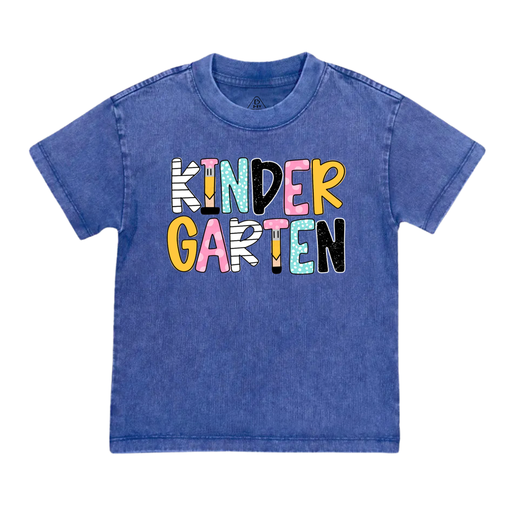 Personalized Retro Back To School Toddler&Kids Washed Tees