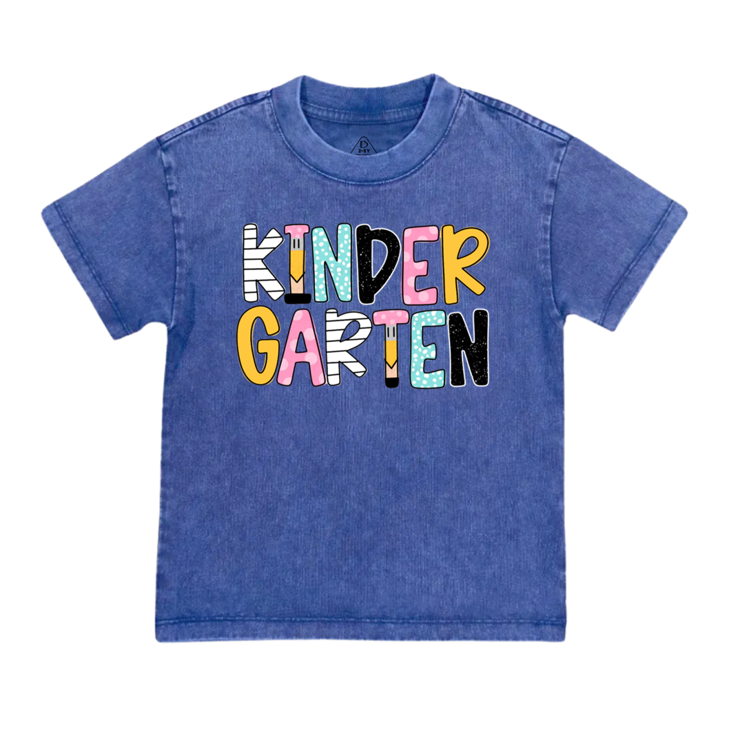 Personalized Retro Back To School Toddler&Kids Washed Tees