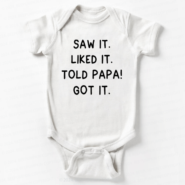 Saw It Liked It Bodysuit For Baby