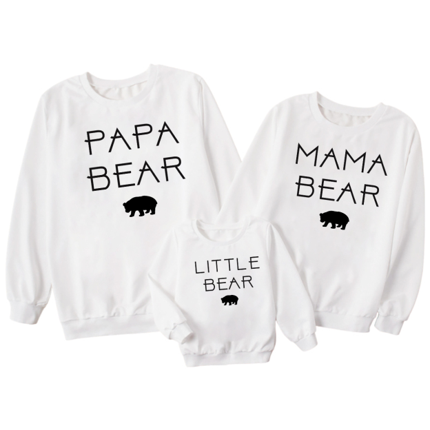 Bear Family Daily Family Matching Sweatshirts