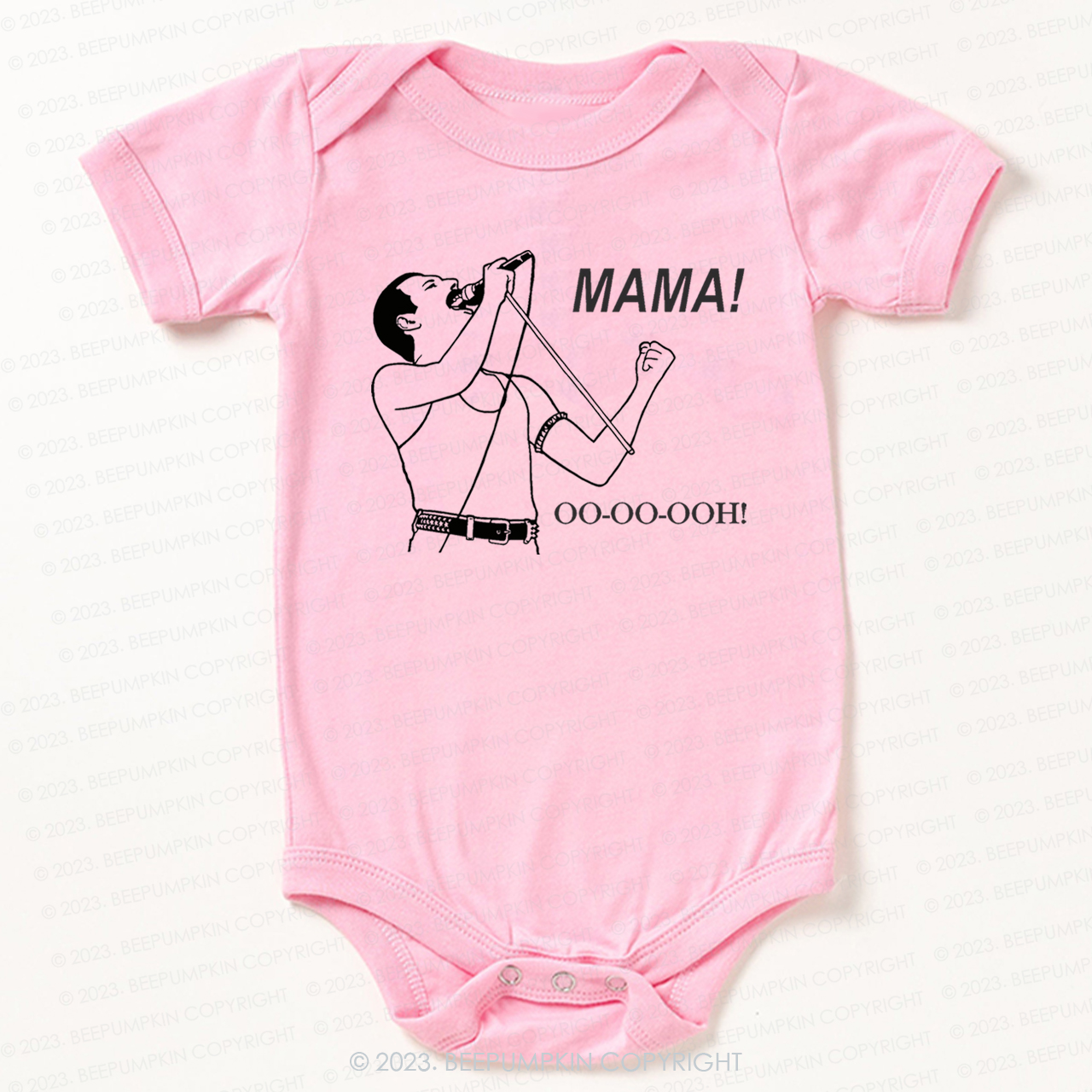 Mama OO - OO - Ooh Bodysuit for Baby 8Red0-3M Mama OO - OO - Ooh Bodysuit for Baby 8Red0-3M