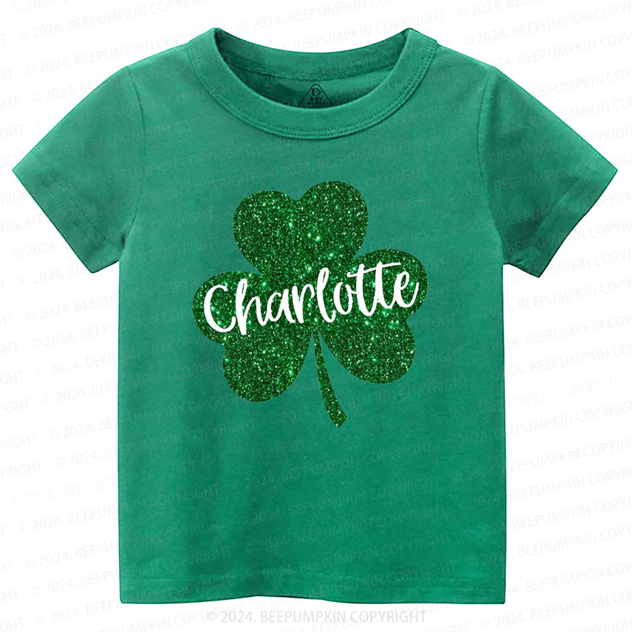 Personalized Name St Patricks Day Toddler Tees