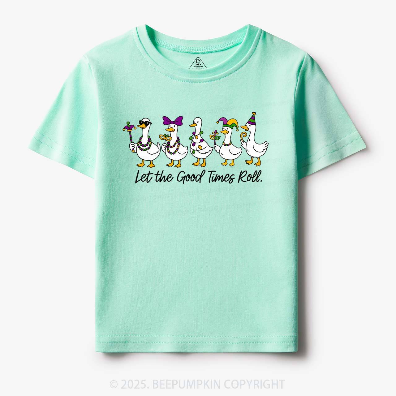 Silly Goose Mardi Gras Toddler&Kid's Tees Beepumpkin