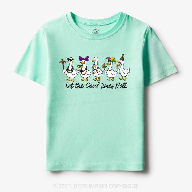 Silly Goose Mardi Gras Toddler&Kid's Tees Beepumpkin