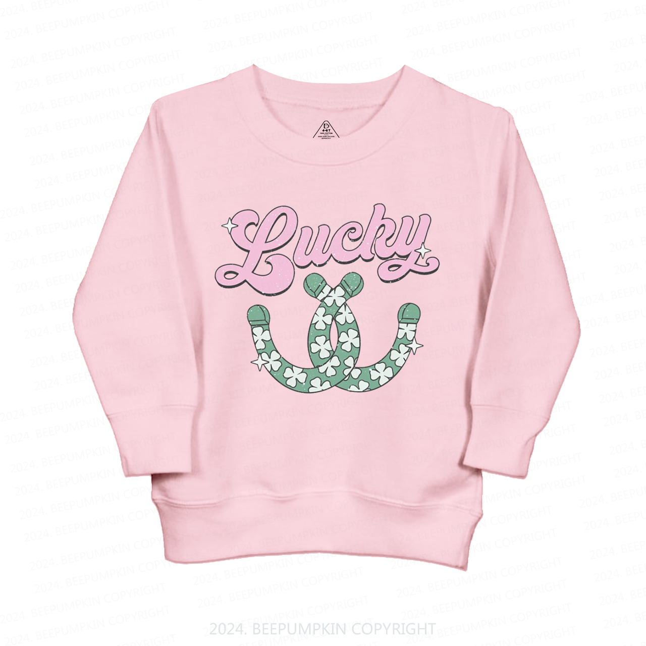 Lucky Western Horseshoes St. Patrick's Day Kids Sweatshirt