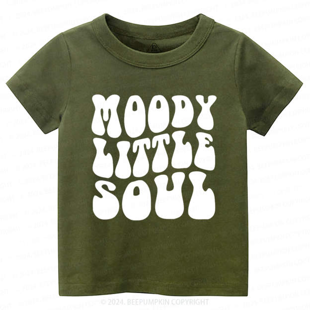 Moody Little Soul Halloween Toddler&Kids Tees