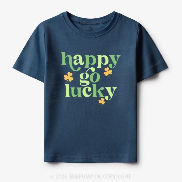 Happy Go Lucky St. Patrick's Day Toddler&Kid's Tees Beepumpkin