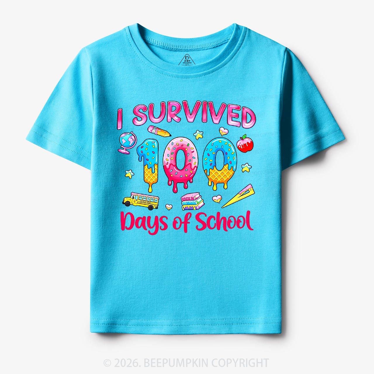 Sweet Survivor 100 Days Of School Toddler&Kid's Tees