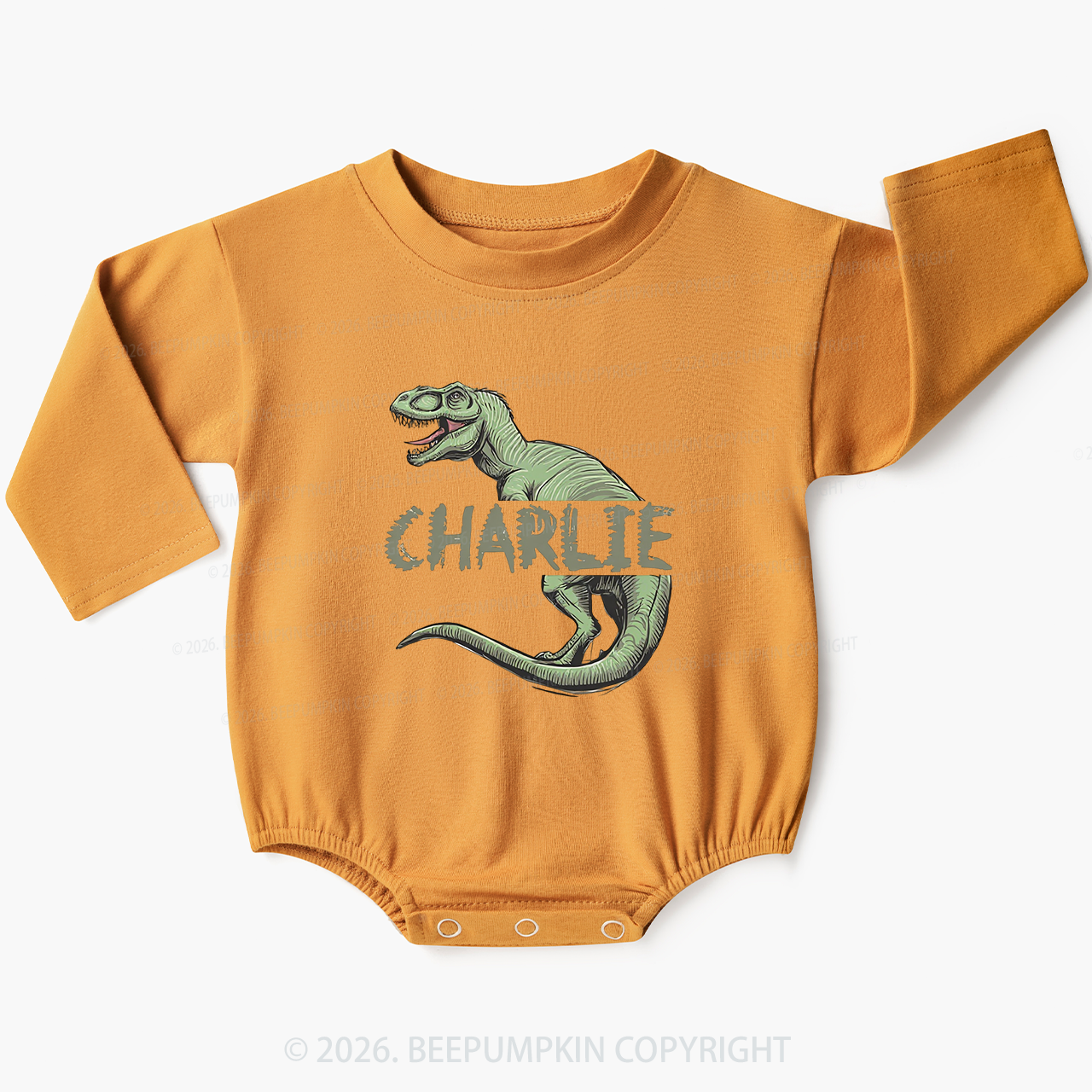 Personalized Roar And Explore Baby Bubble Romper