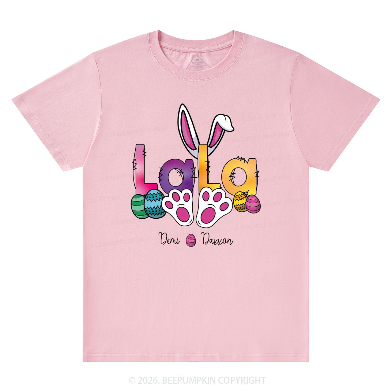 Personalized Spring Easter Bunnies Mimi T-Shirts