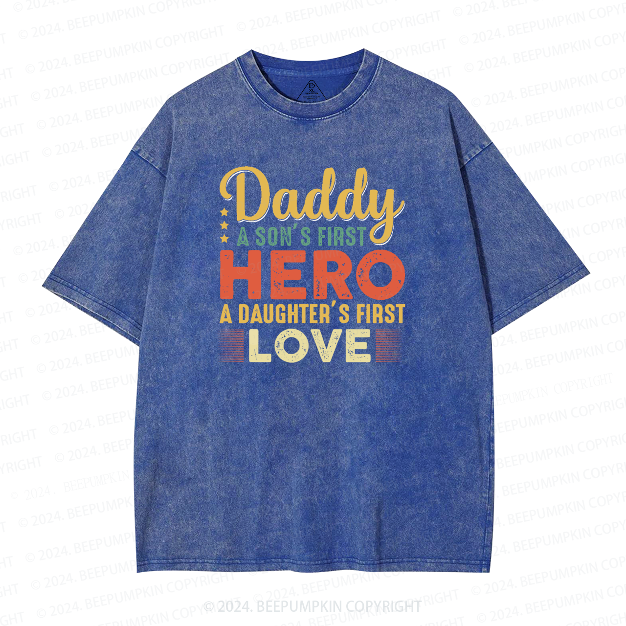 Daddy Hero Washed T-Shirts 
