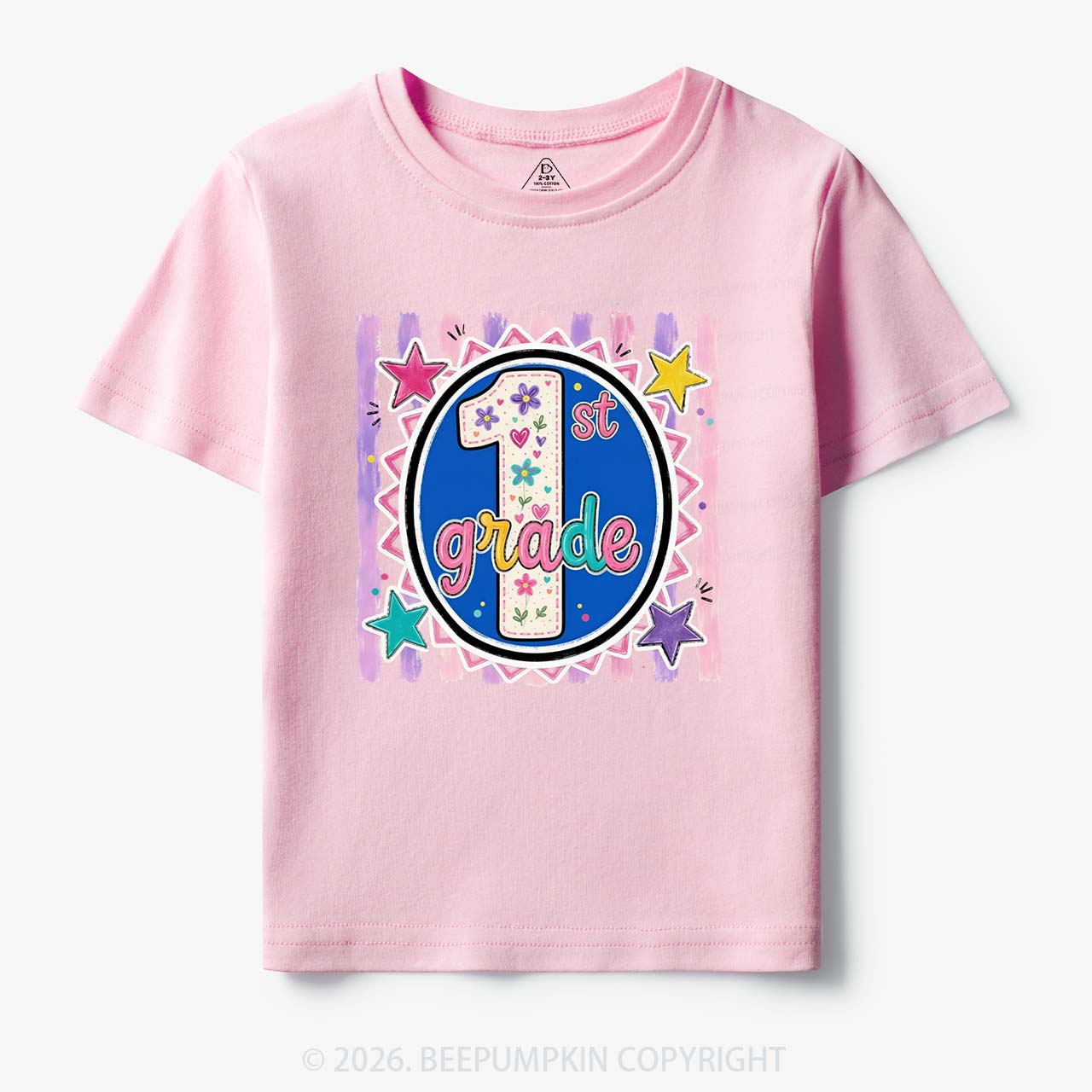 Colorful Grade Star Rainbow Back to School Toddler&Kid's Tees