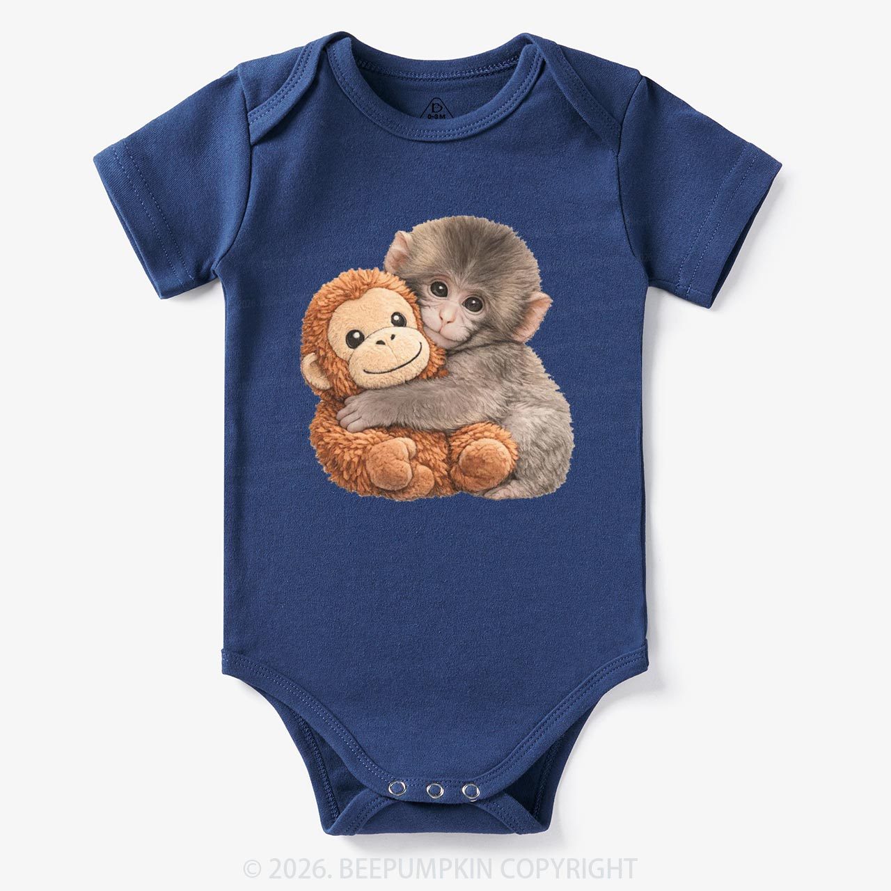 Punch The Monkey Baby Bubble Bodysuit