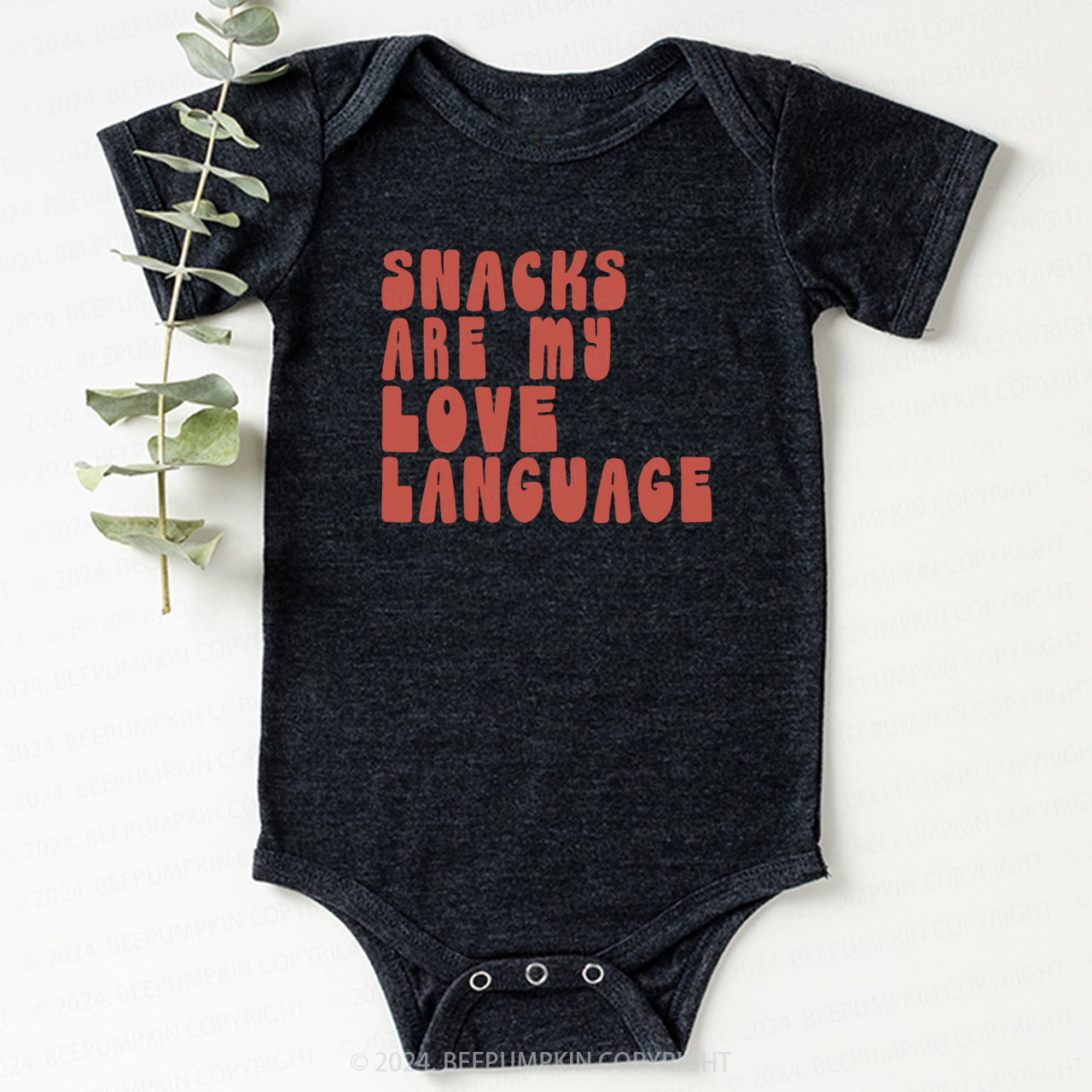 Snacks Are My Love Language Bodysuit For Baby 8