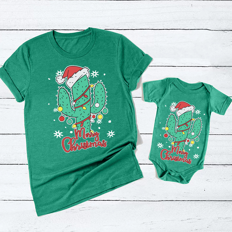 Cactus Christmas Family Shirt