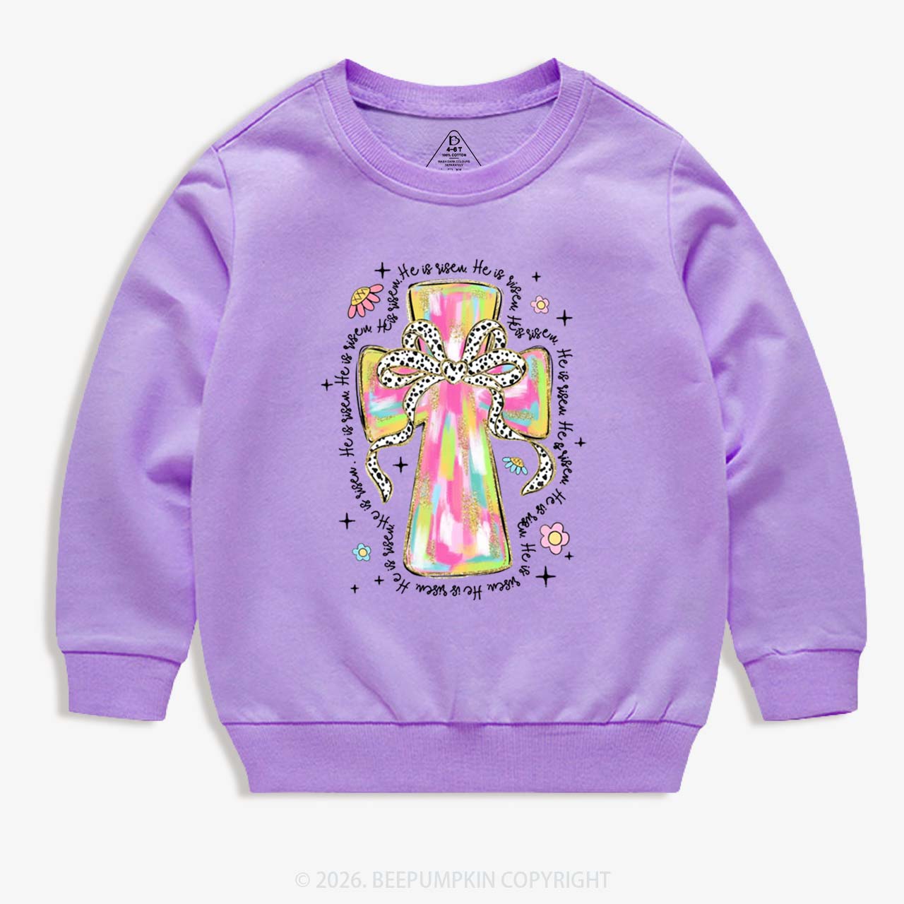 Pastel Easter Christian Kid's Sweatshirt