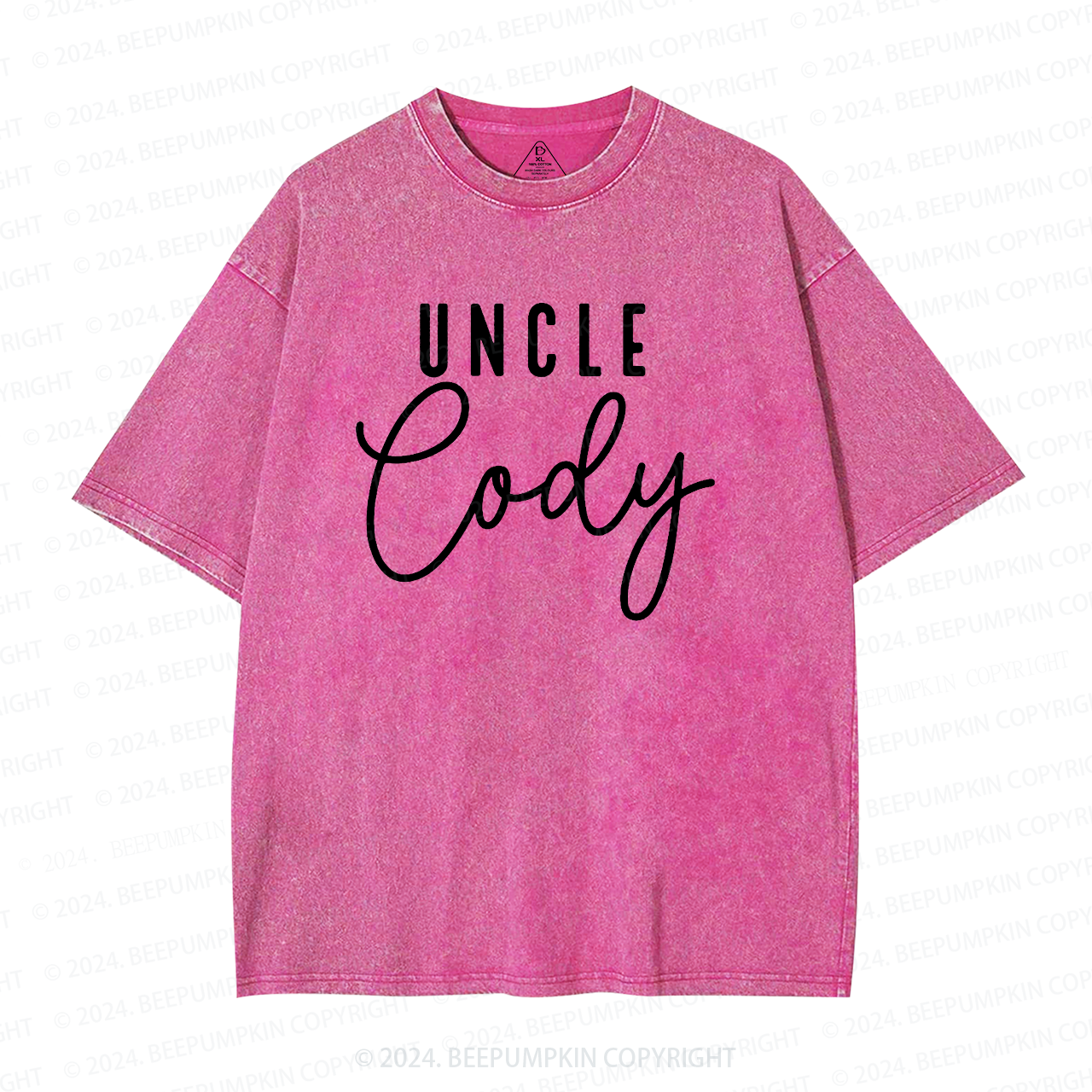  Personalized Uncle Name Washed T-Shirts 