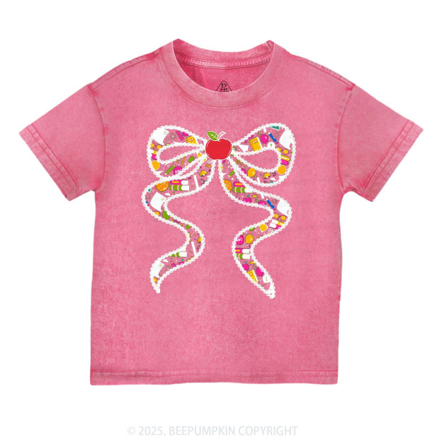 Learning Ribbon Toddler&Kids Washed Tees