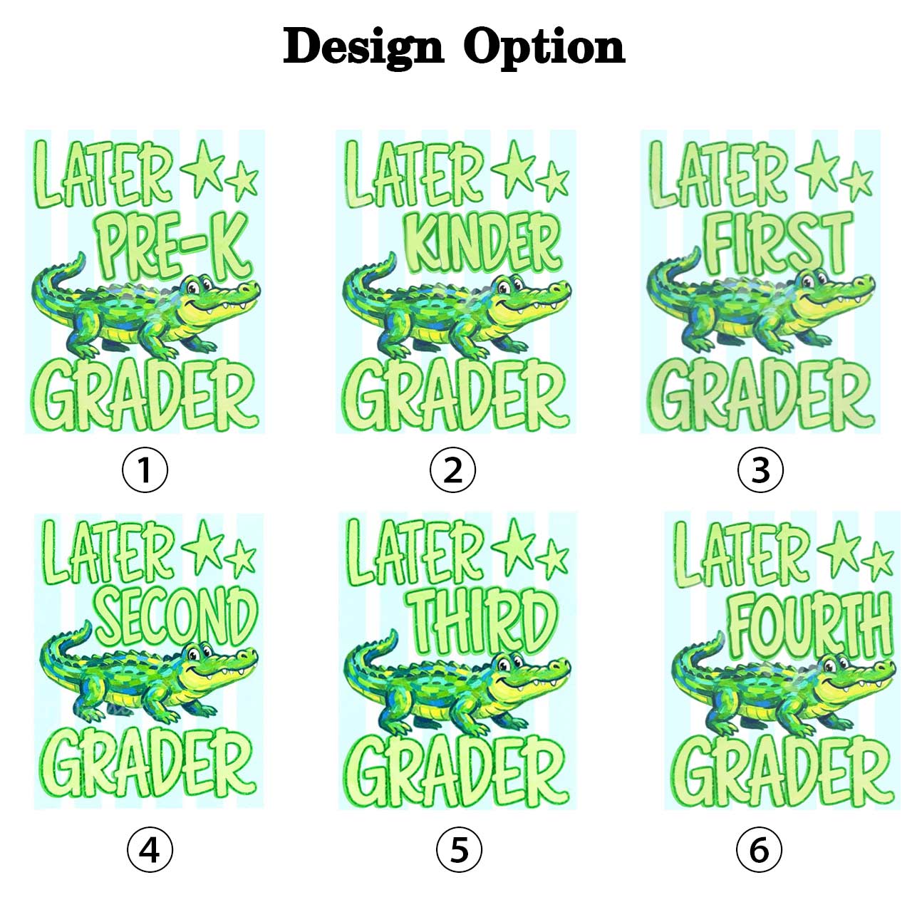 Later Gator Pre-k 1st/2nd/3rd/4th/5th Grade Toddler&Kid's Tees