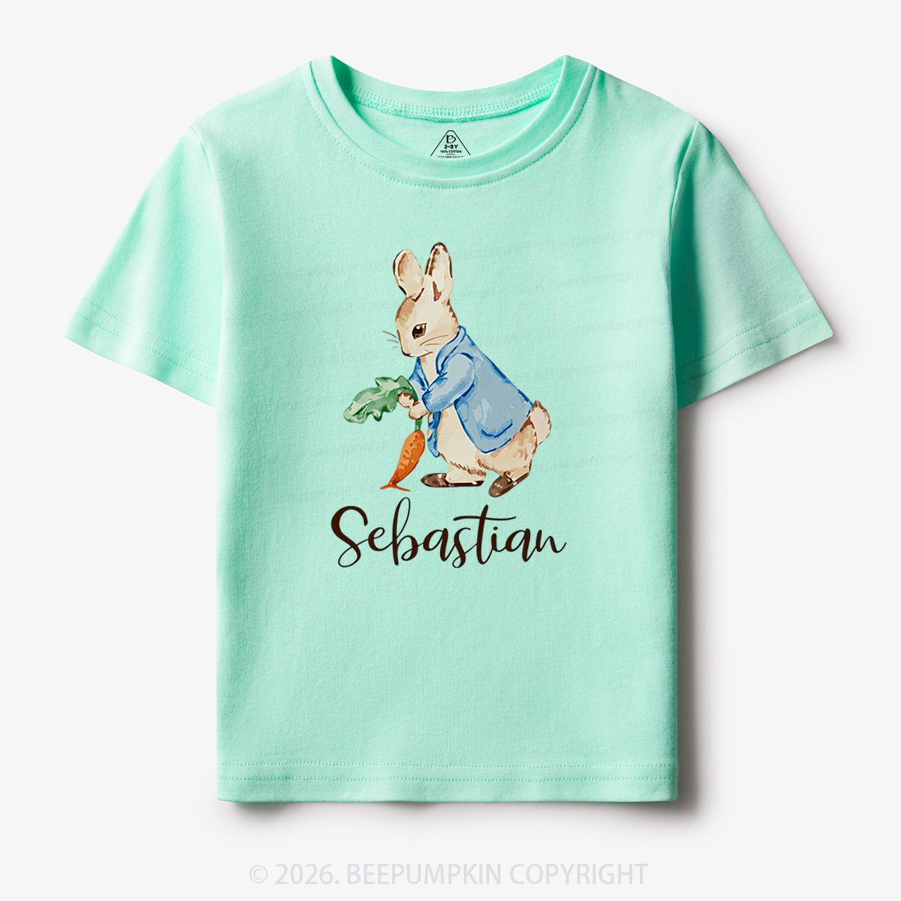 Personalized Little Bunny & Carrot Club Toddler&Kid's Tees