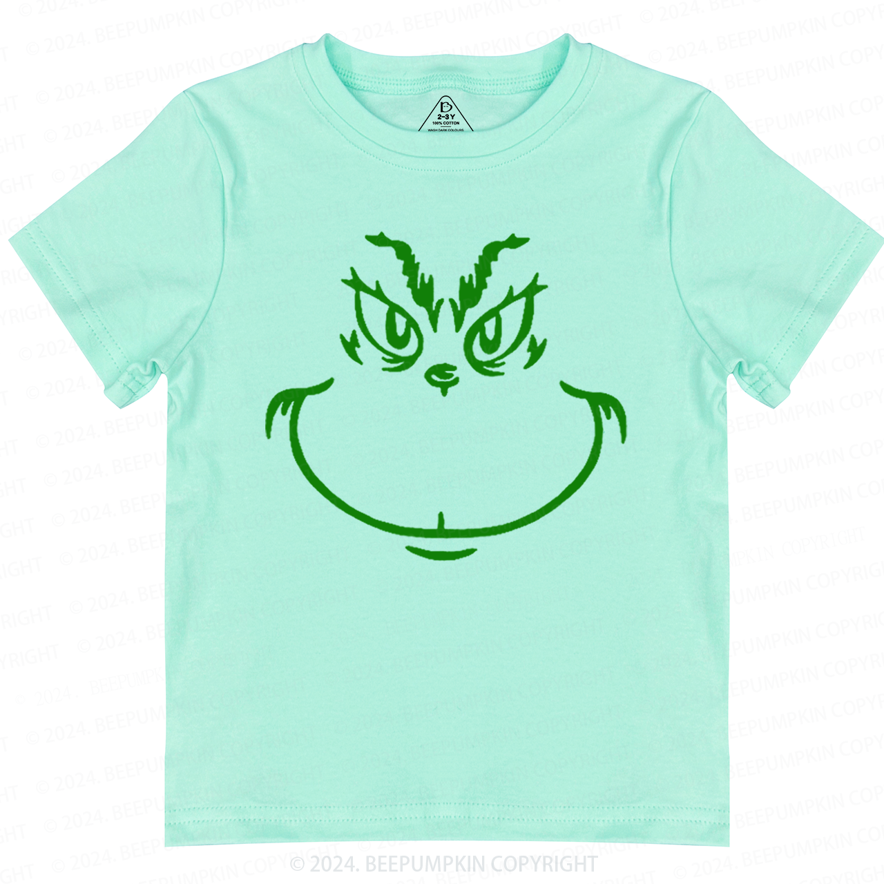 Funny Christmas Face Toddler&Kids Tees 