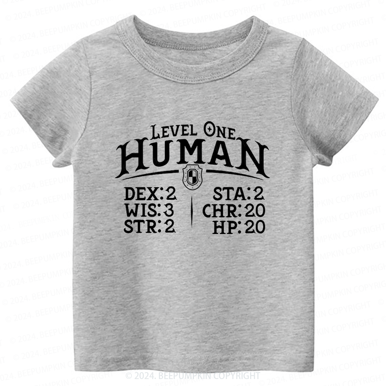 Level One Human Toddler&Kids Tees 7