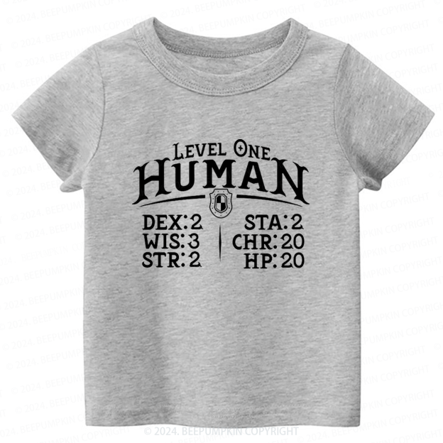 Level One Human Toddler&Kids Tees 7