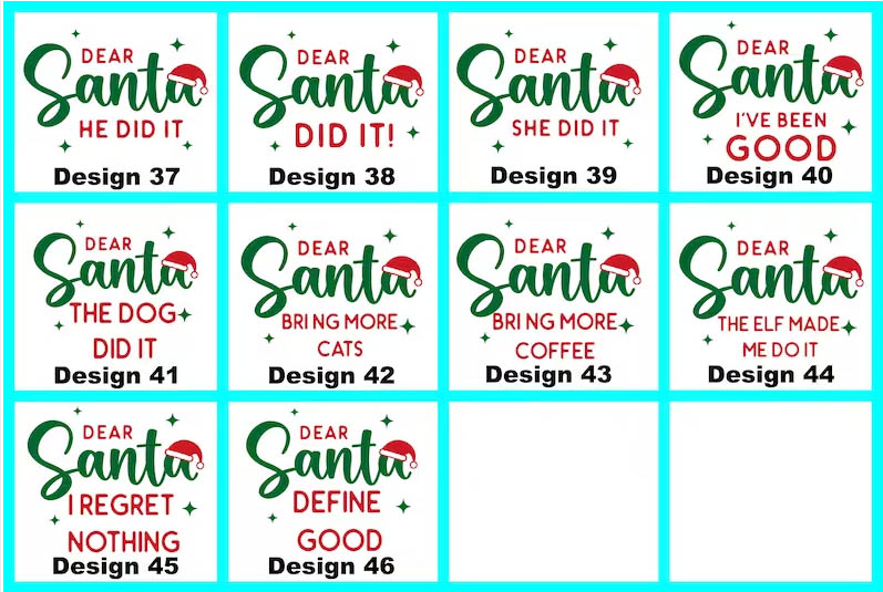 46 Quotes Dear Santa Christmas Family Matching Pajamas