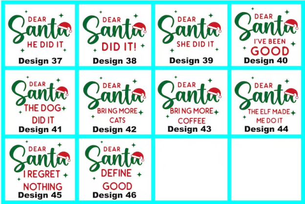 46 Quotes Dear Santa Christmas Family Matching Pajamas