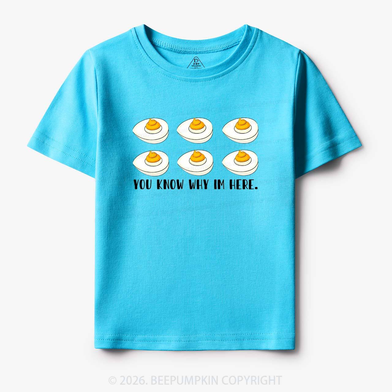 You Know Why I'm Here Funny Toddler&Kids Tees