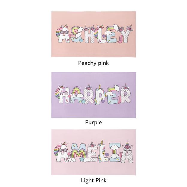 Personalized Unicorn Beach Towel