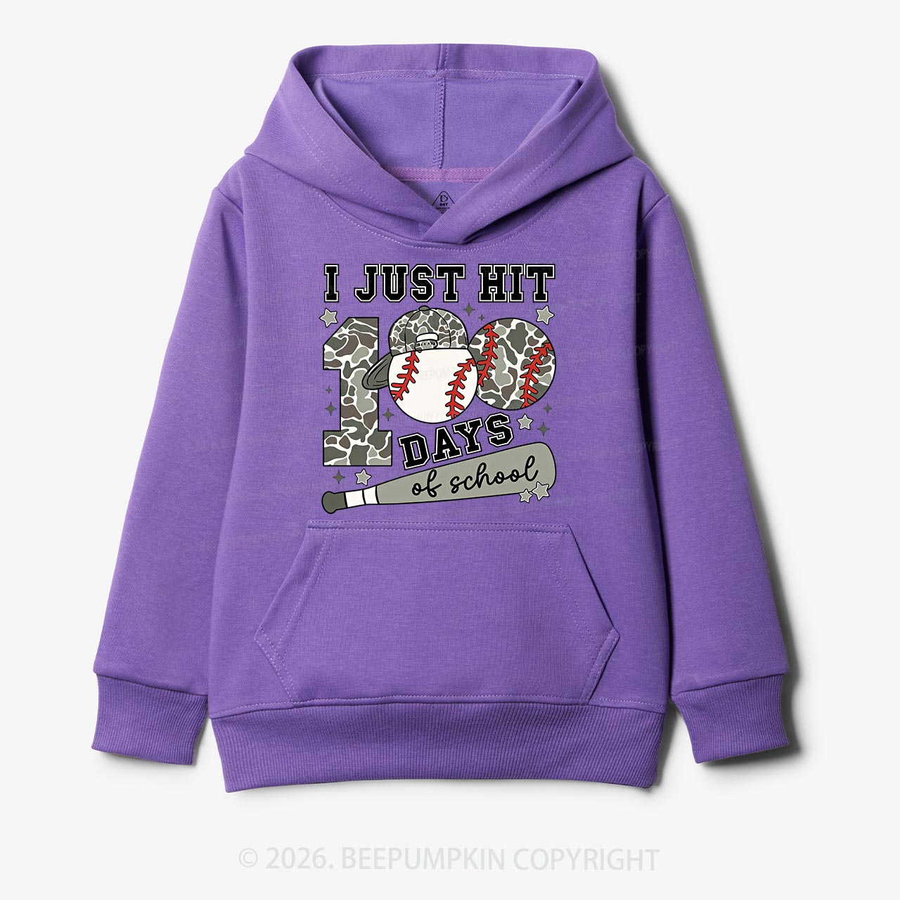 I Just Hit 100 Days Baseball School Toddler&Kid's Hoodies