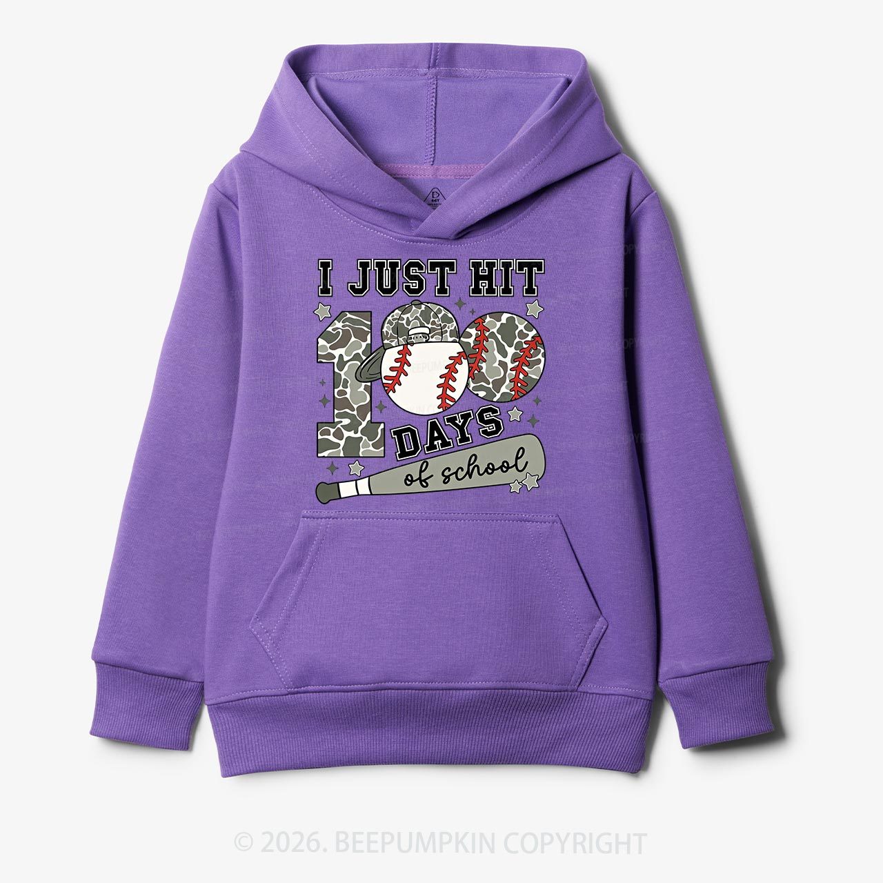 I Just Hit 100 Days Baseball School Toddler&Kid's Hoodies