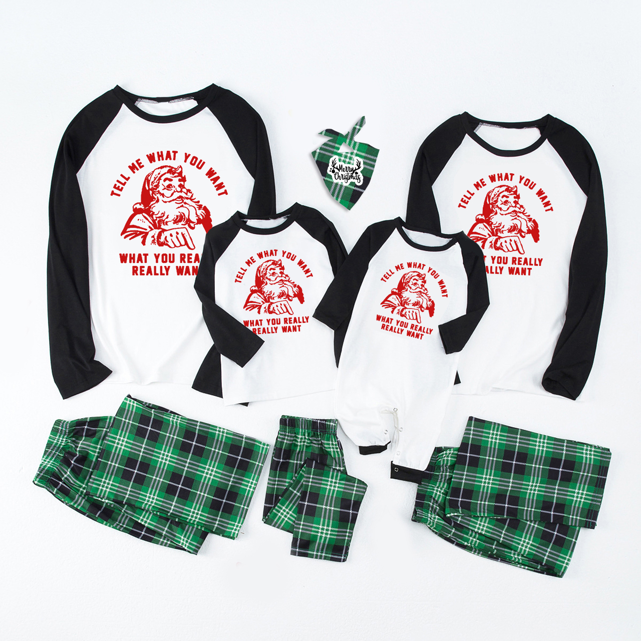 Tell Me What You Want Christmas Family Matching Pajamas