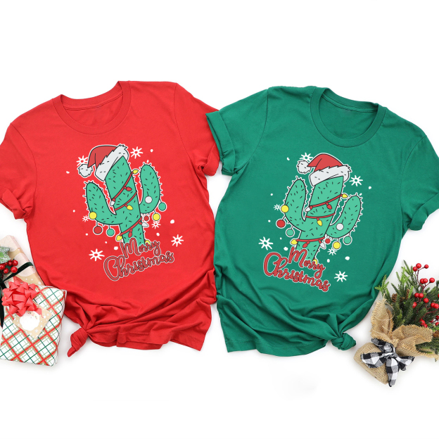 Cactus Christmas Family Shirt