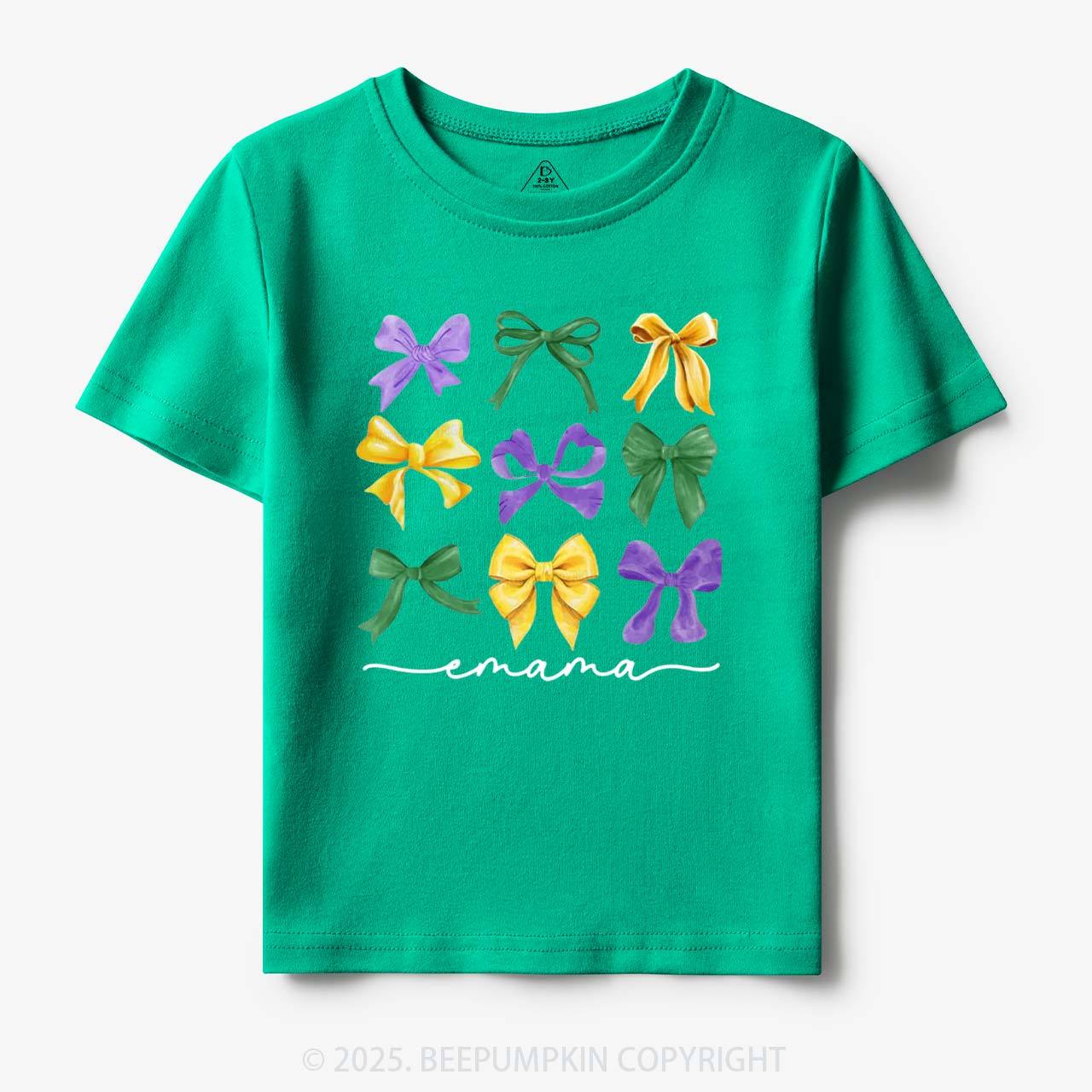 Personalized Carnival Bow Name Toddler&Kid's Tees Beepumpkin