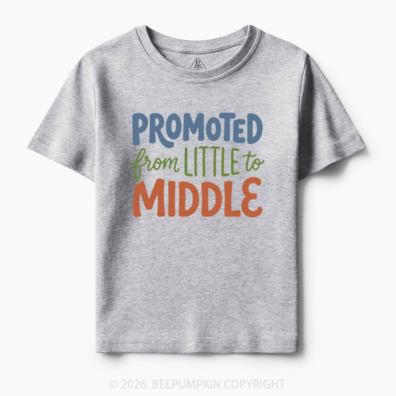 Promoted From Little To Middle Toddler&Kid's Tees