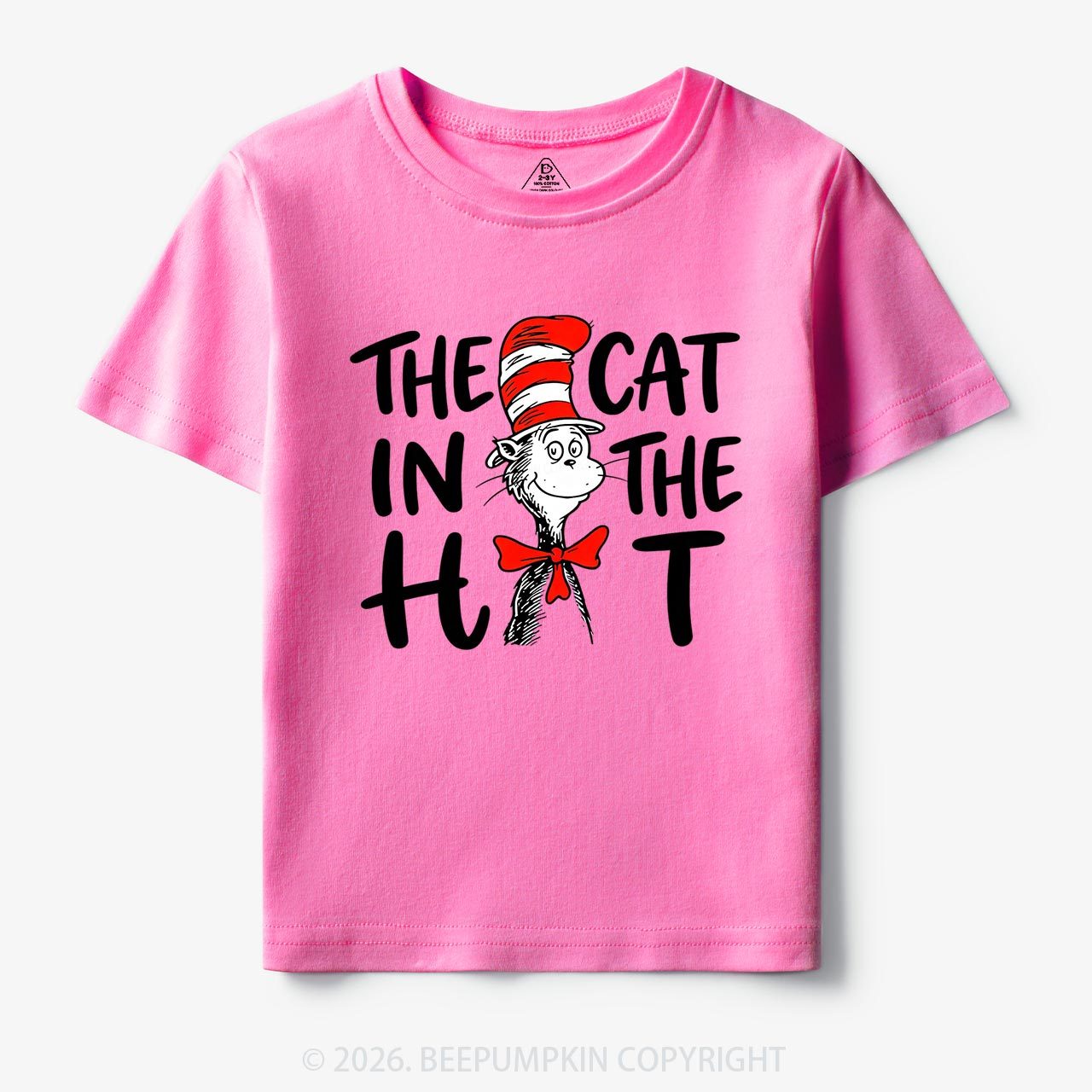 Whimsical Cat In The Hat Baby Toddler&Kids Tees