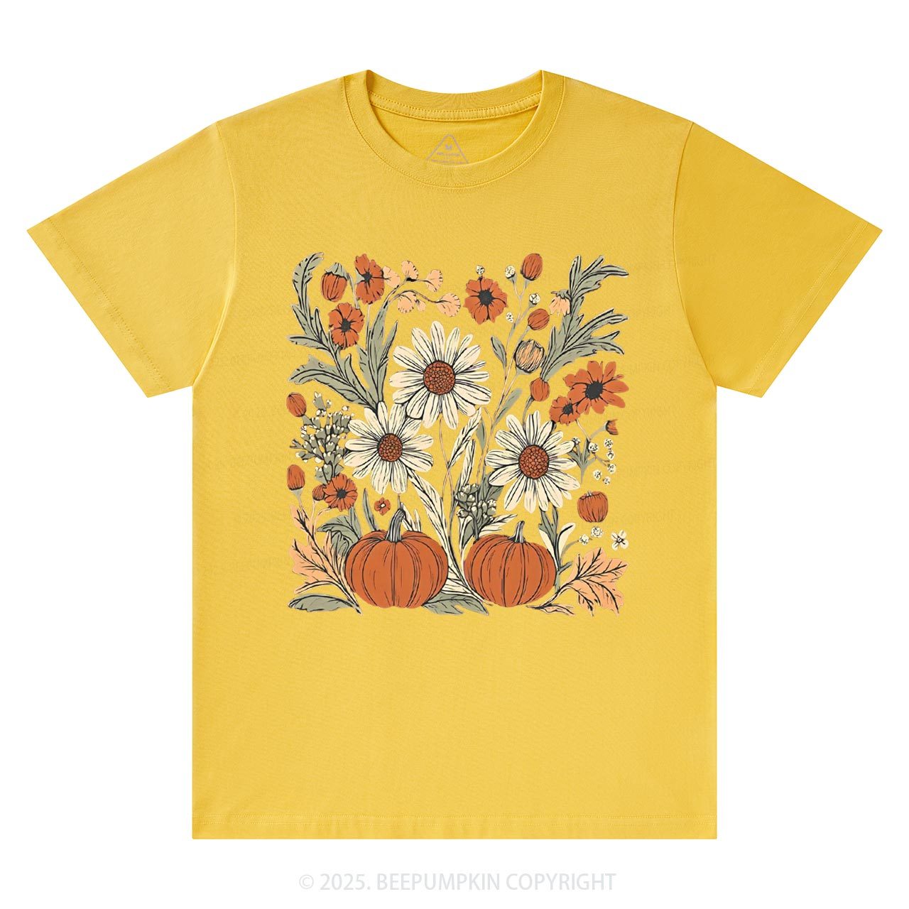 Boho Fall Floral T-Shirts Beepumpkin