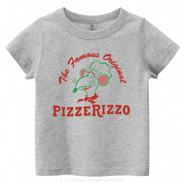 Cute Mouse And Pizza Toddler&Kids Tees 7